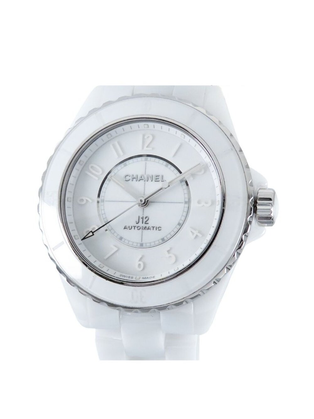 Chanel J12 White Ceramic SS Phantom 38 Box Watch Automatic